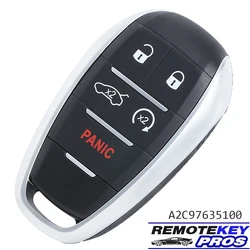 DIYKEY A2C97635100 433MHz 4A Smart Remote Key 3/5 Button Fob for Alfa Romeo Giulia Stelvio 2017 2018 2019 2020 FCCID: KR5ALFA434