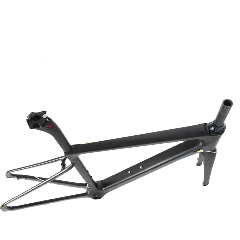 

All Black Carbon Fiber Road Racing Bicycle Frame