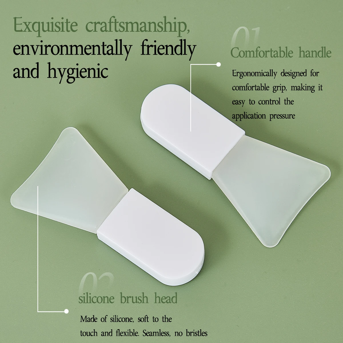 Silicone Mask Brush Soft-tipped Brush Silky Smooth Application Dedicated Makeup Brush Beauty Tool