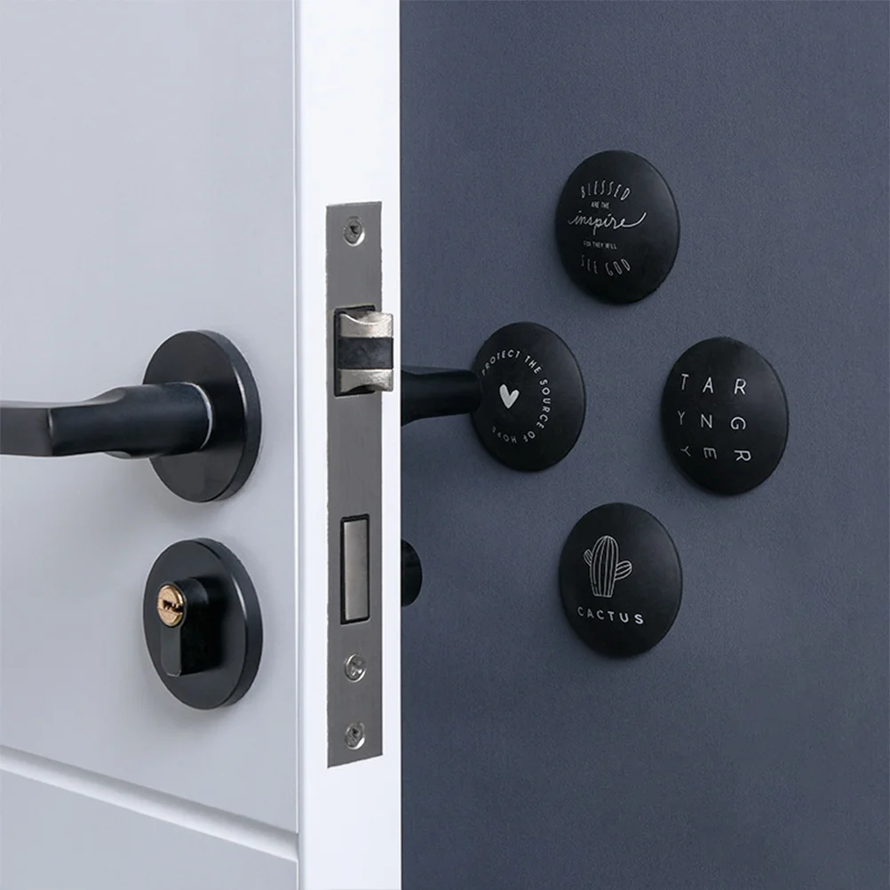 4pcs Anti Collision Pad Door Knob Bumper Wall Protector Self Adhesive Thickened For Refrigerator Cabinet Speakers Subwoofers