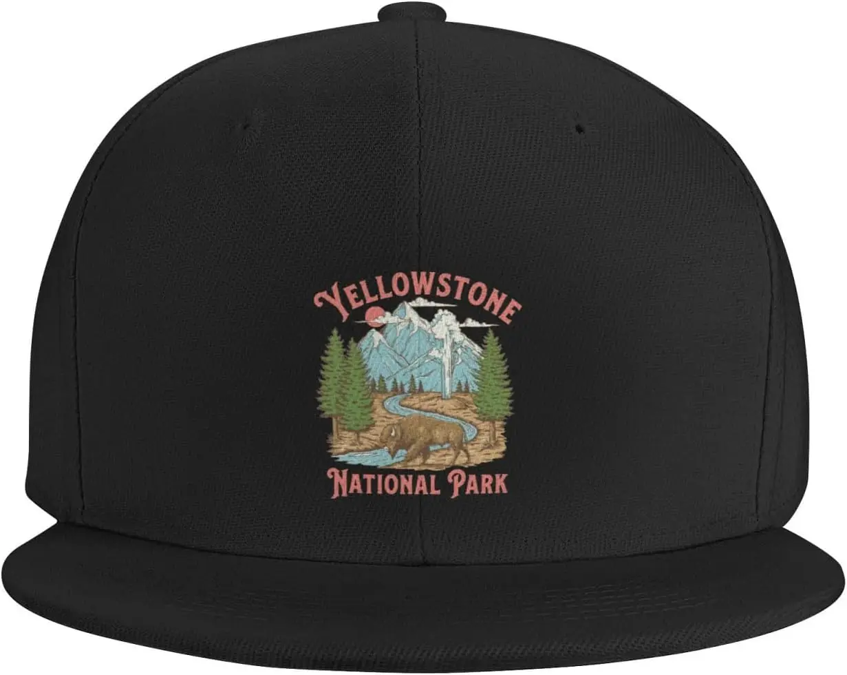 Yellowstone National Park Hat Adjustable Funny Fashion Baseball Cap for Men Women