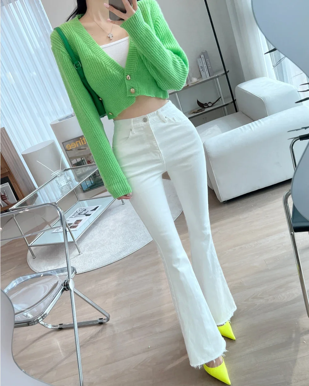 White Chic Wide Leg Jeans Women  Summer High Waisted Y2k Flare Pants Ladies Streetwear Korean Fashion Black Trousers Mom