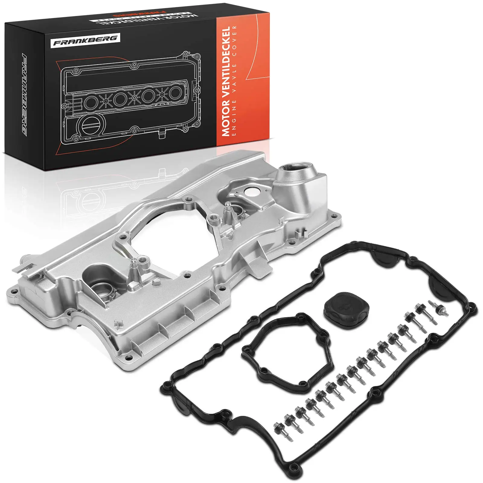 Frankberg 1x kleppendeksel cilinderkopdeksel voor BMW 3 Serie E46 X3 E83 Z4 E85 316i 318i 1.8L 2.0L 7568582 11127509523 32224