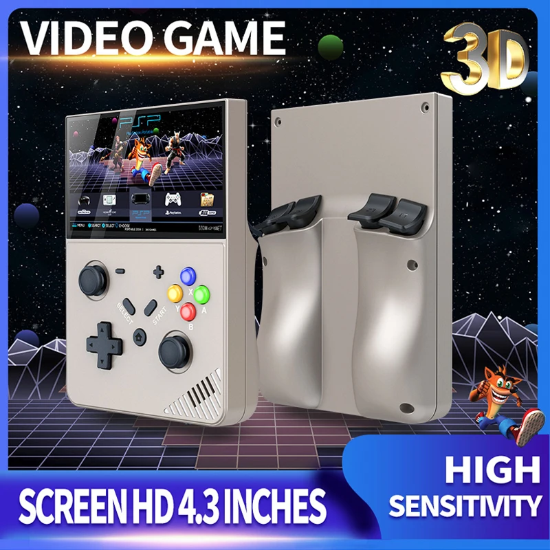 

Портативная игровая консоль M18 R43 Pro Retro с HD-экраном 4,3 дюйма и более 30000 играми