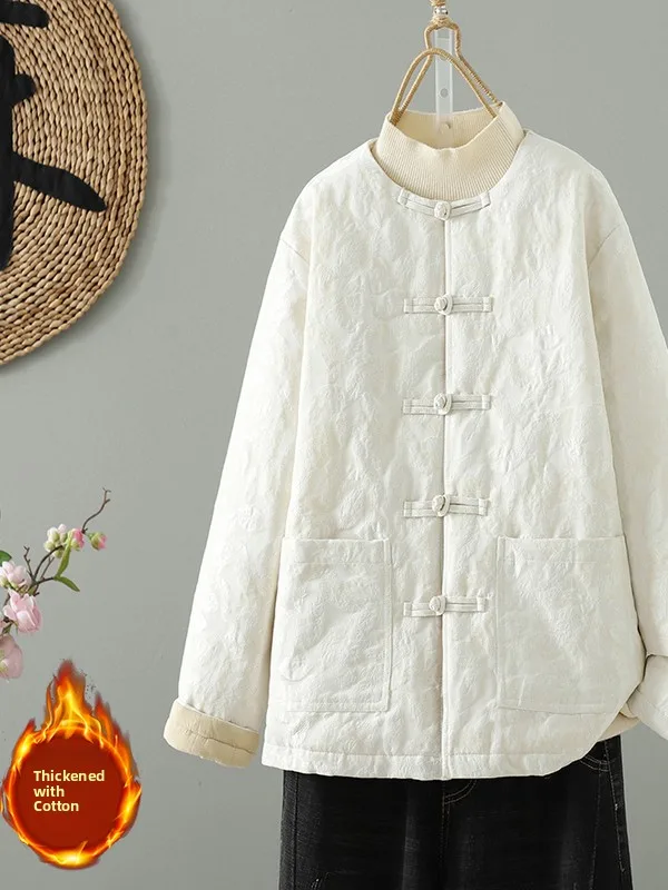 

Ele, новое китайское женское хлопковое джато, зимнее теплое модное универсальное хлопковое пальто с цветочной вышивкой Personali