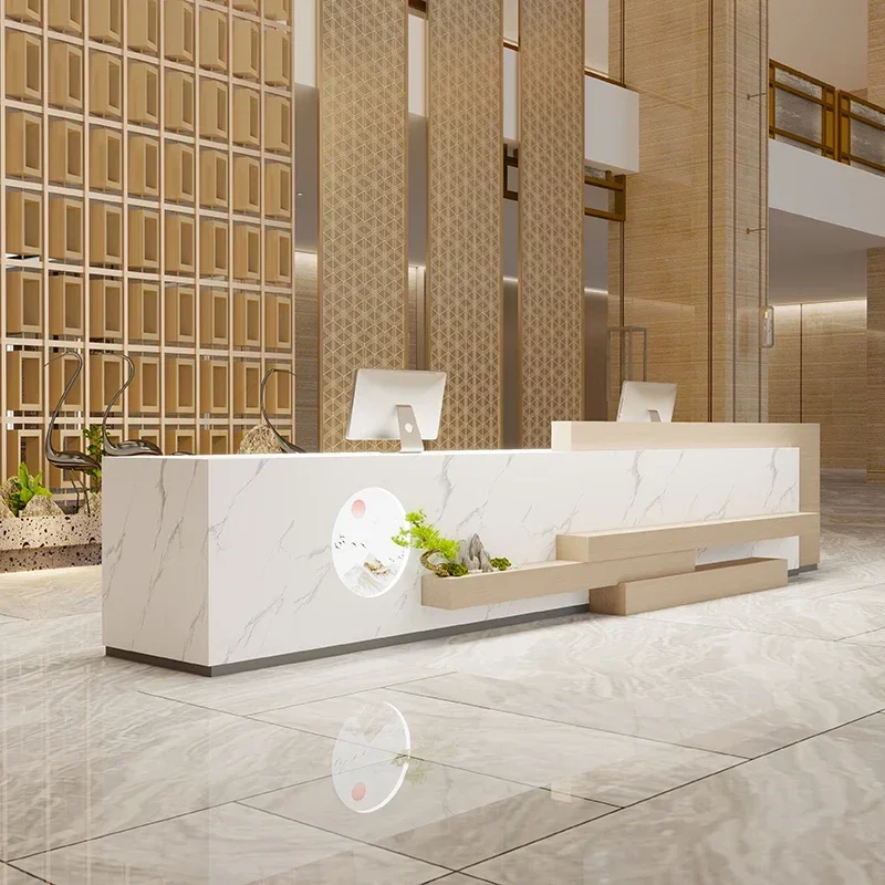 Salon Reception Desk Professional Office Furniture Modern Advanced Counter Table Front Clothes Kassentisch Aesthetic Beauty Bar