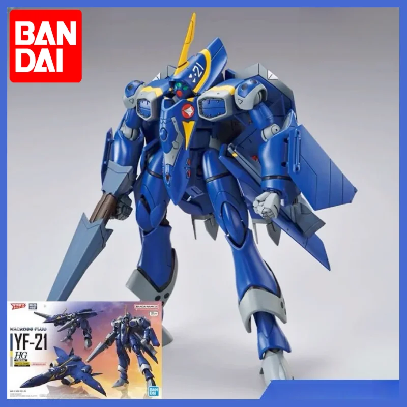 

Bandai Original Anime The Super Dimension Fortress Macross Hg Yf-21 Action Figure Assembly Model Anime Toys Model Birthday Gifts