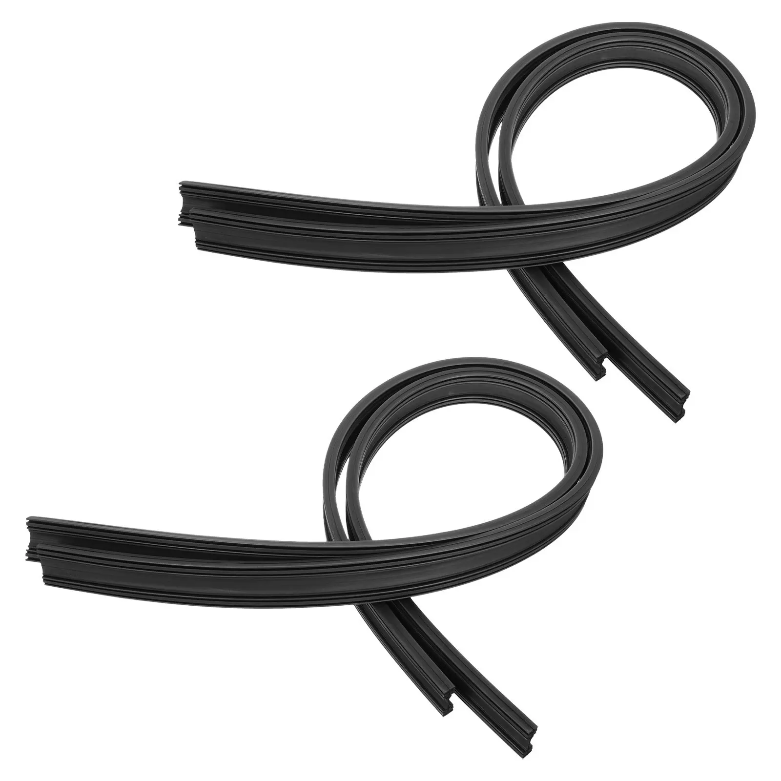 

4Pcs Frameless Car Windshield Wiper Refills Integrated Design Rubber Strips Replacement for Front Rear Windows Universal