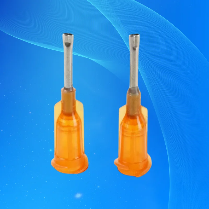 Free Shipping 100Pcs 15G Flat Dispensing Needle Tips 1/2 Inch