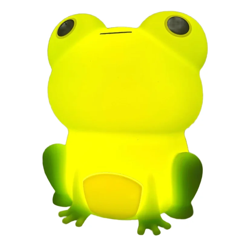 MOPHE-子供部屋の装飾、かわいいシリコンカエルナイトライト、充電式調光可能なベッドサイドランプ、カエルギフト、保育園照明