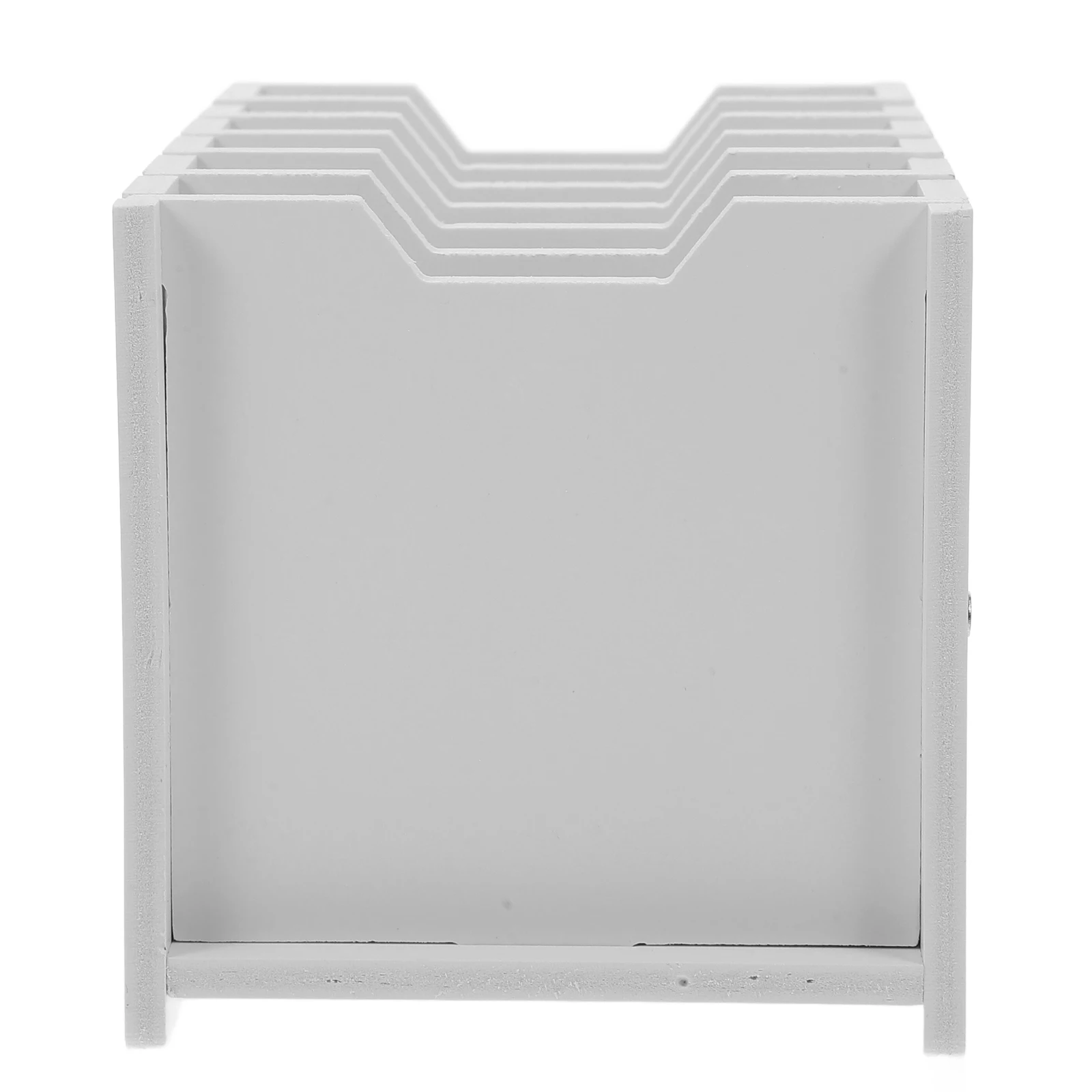 

Multicompartment PVC Desktop Phone Storage Box Organizer for Classroom Cell Holder Rack Horizontal Design Easy Assembly