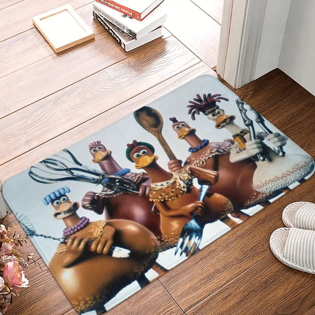 Arrest Group Anti-Slip Doormat Kitchen MatChicken Run Balcony Carpet Entrance Door Rug Indoor Decorative