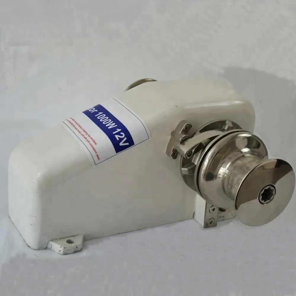 12V/24V 1400W 10MM Gypsy Stainless Steel Horizontal Windlass