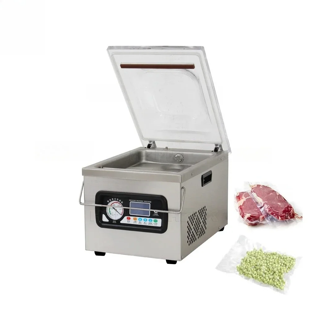 Dz 260 Flat Bag Vacuum Packing Machine Table Top Manual Food Mini Bag Brick Corn Chamber Vacuum Heat Sealer Sealing Machine