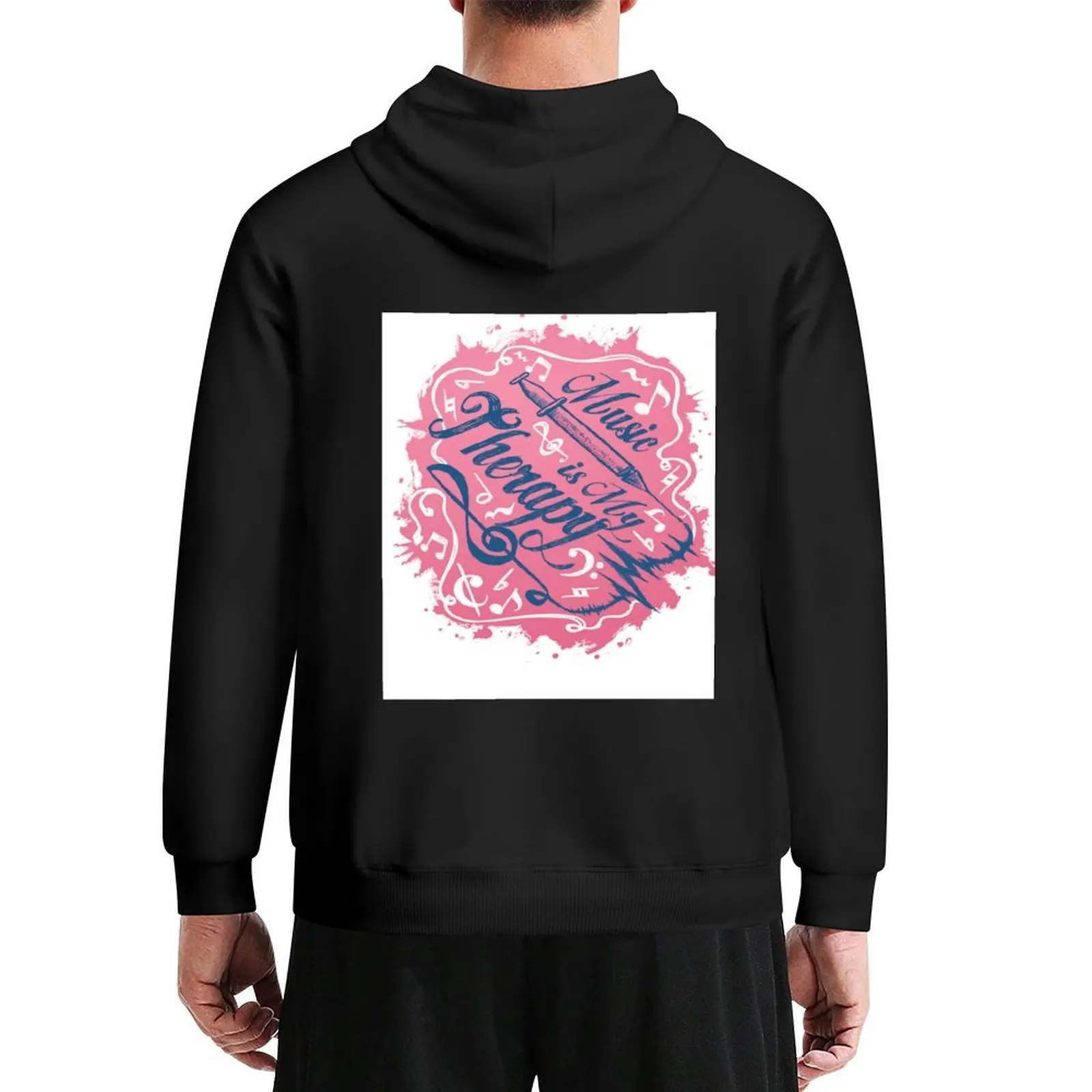 

music is my therapy Hoodie autumn clothes autumn new products men's sweat-shirt korean autumn clothes hoodie men