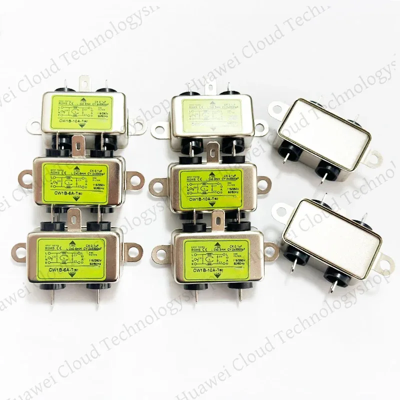فلتر إمداد الطاقة لتنقية التيار المتردد EMI أحادي الطور مضاد للتشويش 115 فولت 230 فولت CW1B-T(B1)1A 3A 6A 10A15A #2