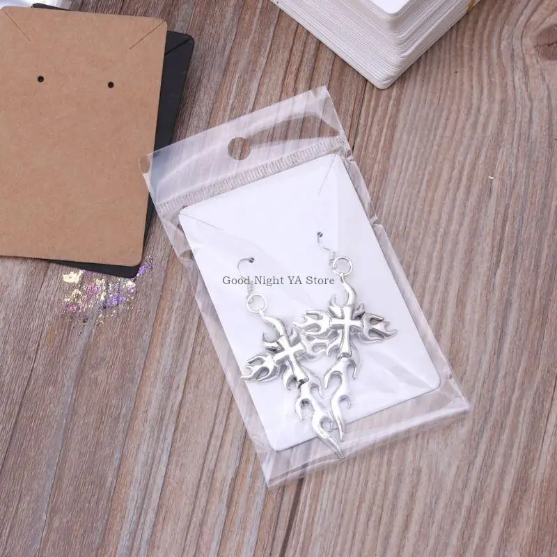 

Blank Paper Tags Displaying Earring Display Cards with Card Adapter Jewelry Card
