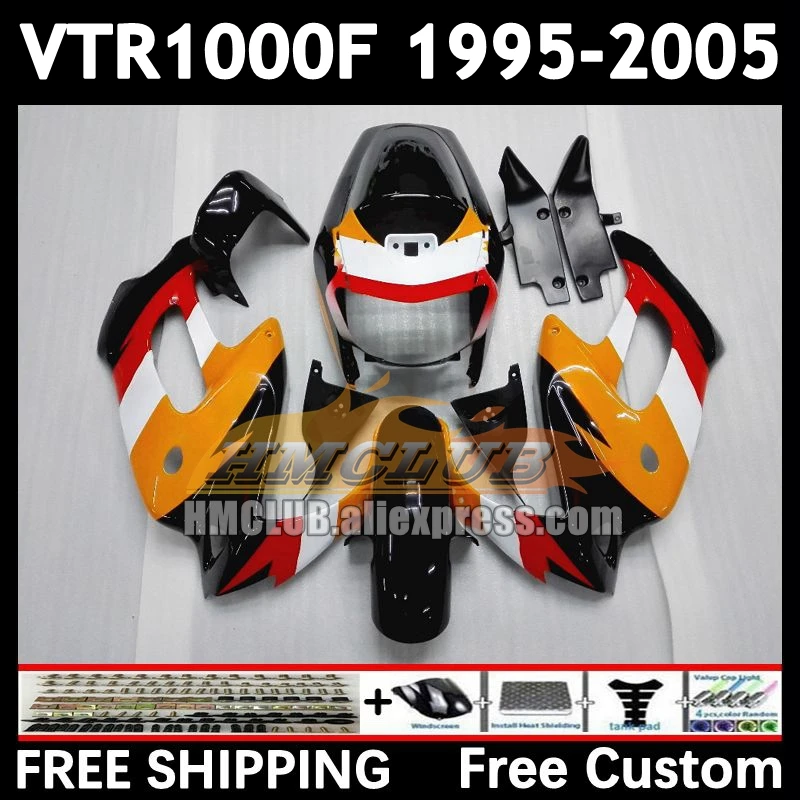 SuperHawk For HONDA VTR1000 F VTR 1000 F 1000F repsol orange 82No.7 VTR1000F 1995 1996 1997 1998 1999 00 01 02 03 04 05 Fairings