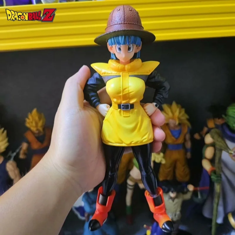 23cm Dragon Ball Trendy Play Gk Anime Vf Double Headed Bulmana Meike Star Surrounding Scene Statue Handmade Model Ornament Toy