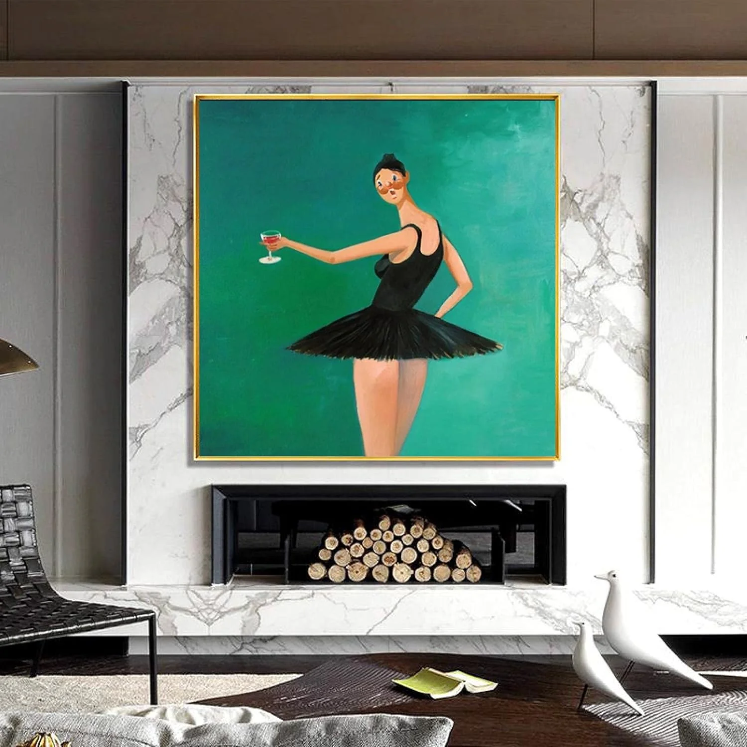 Classic Vintage Wall Art, Kanye West Beautiful Ballerina, HD Canvas Print Poster, Home Living Room Bedroom Decoration
