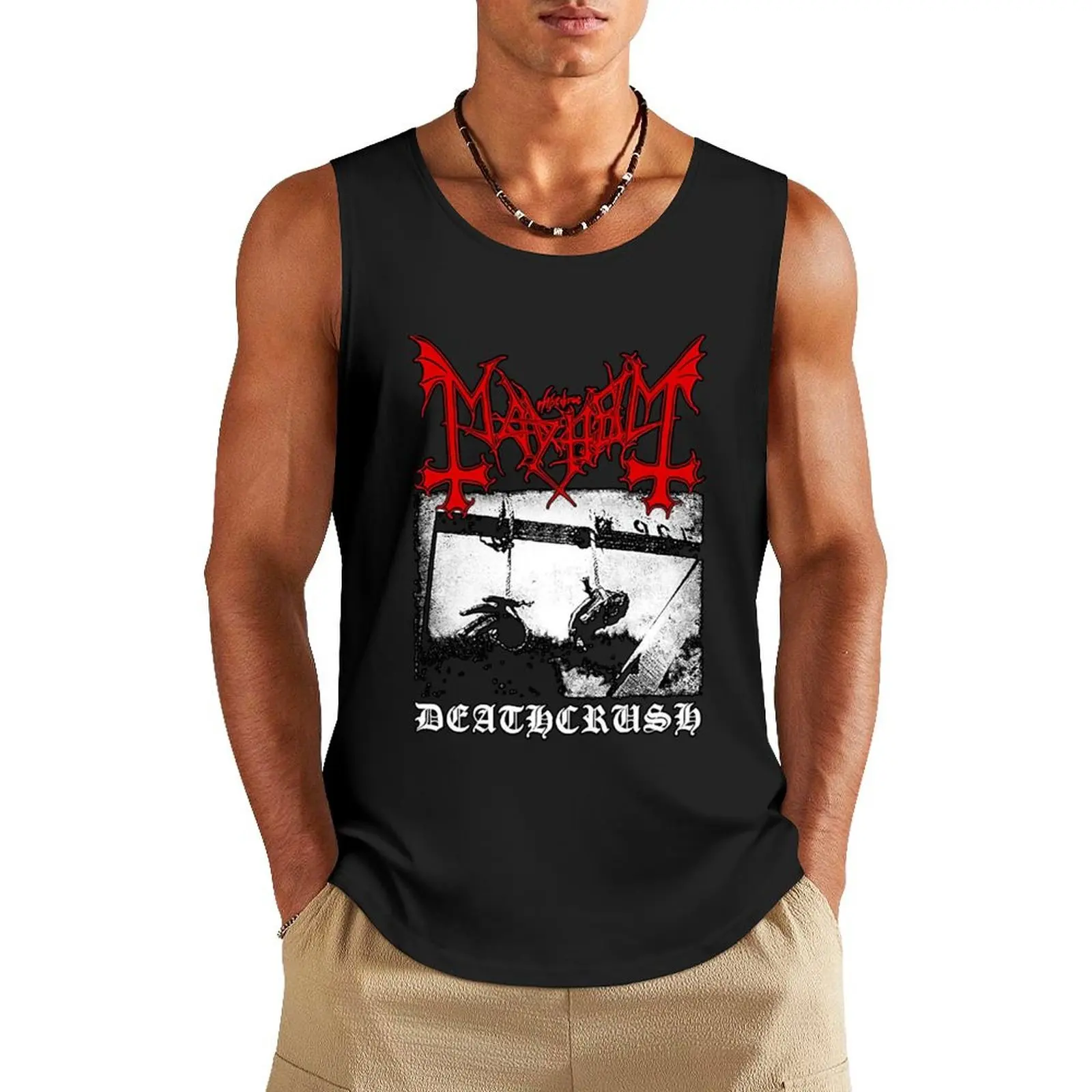 

Mayhem Deathcrush Euronymous Dead Varg Tank Top Bodybuilding clothing man men clothes Vest for boy sleeveless t-shirts for men