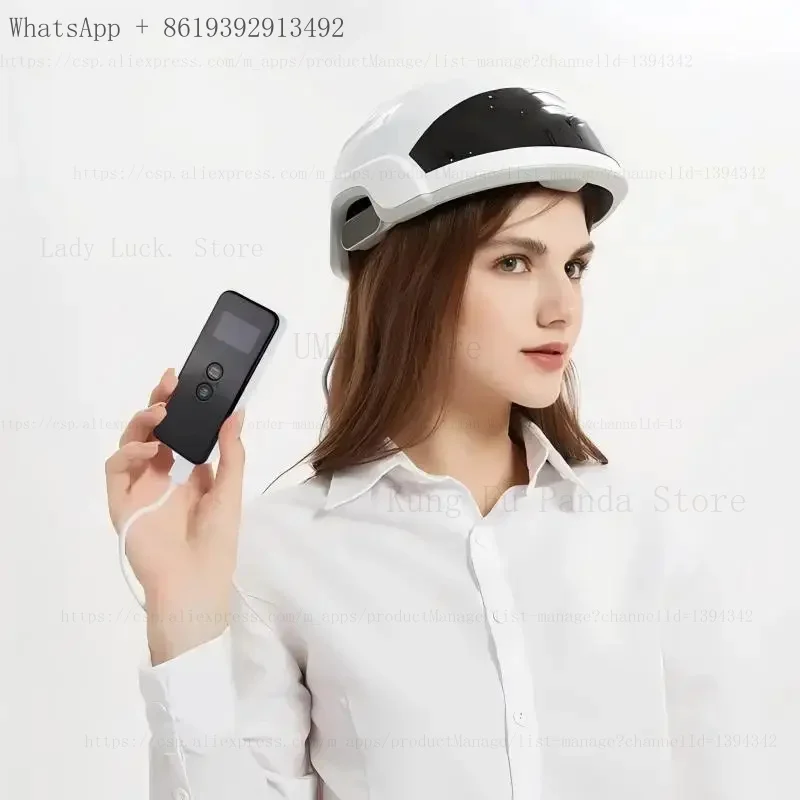 Helm Laser Cahaya Merah untuk Pertumbuhan Rambut & Terapi Anti Rambut Rontok Produk Perawatan Pribadi untuk Pertumbuhan Kembali Rambut