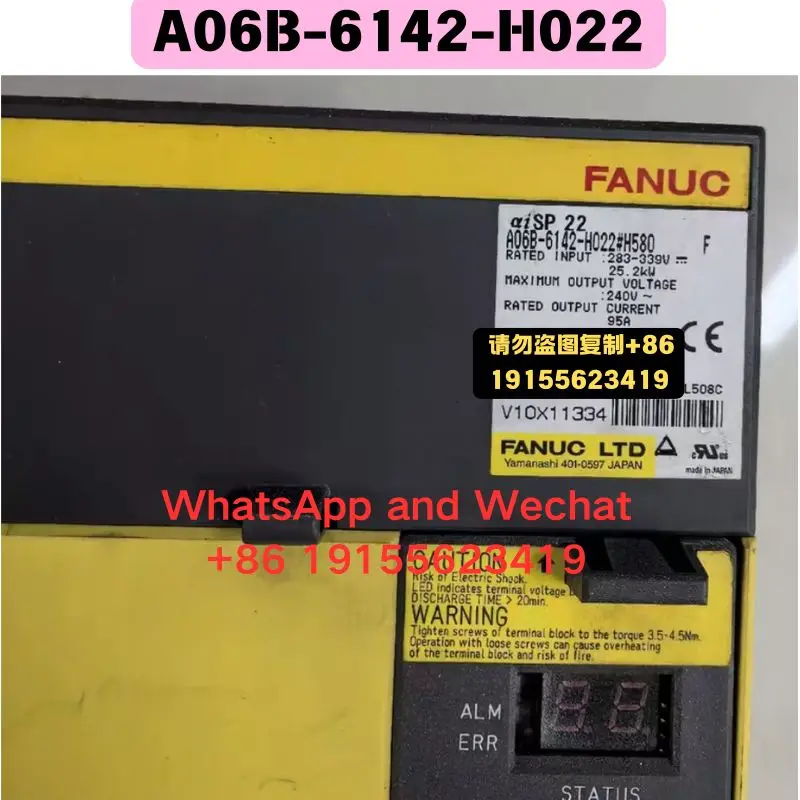 Used OEM disassembled parts A06B-6142-H022 Driver Functional test OK Quick delivery
