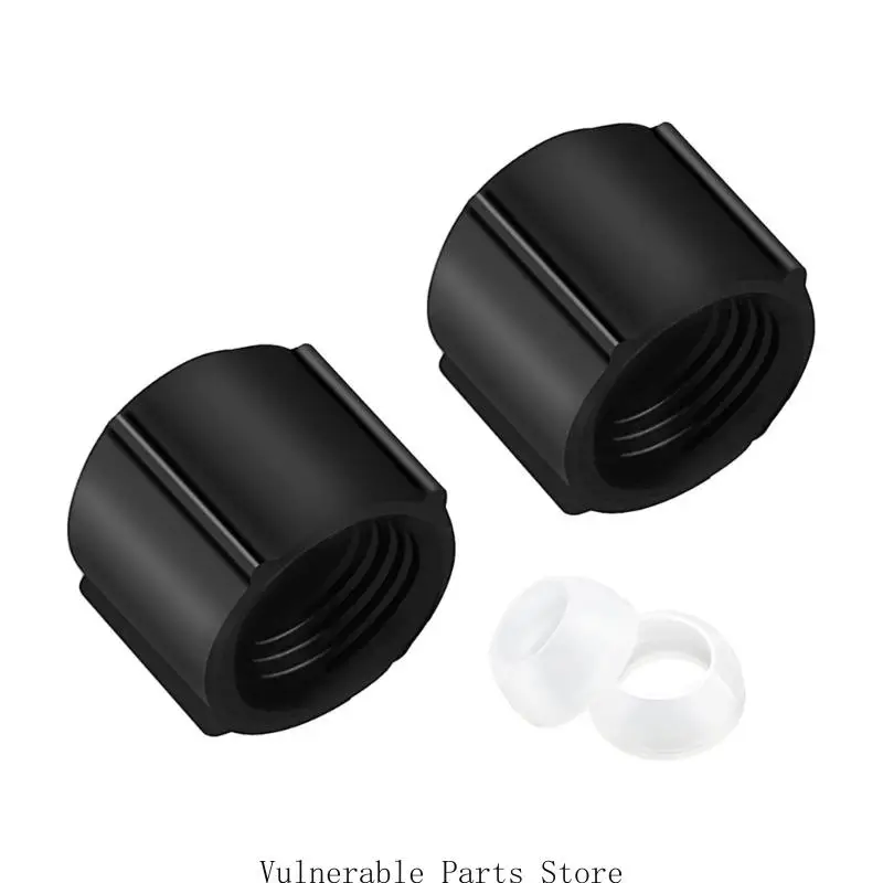 

Replacement ABS Drain Plugs Caps for Low Point Drainage System Hot Cold Water Lines 2Pcs