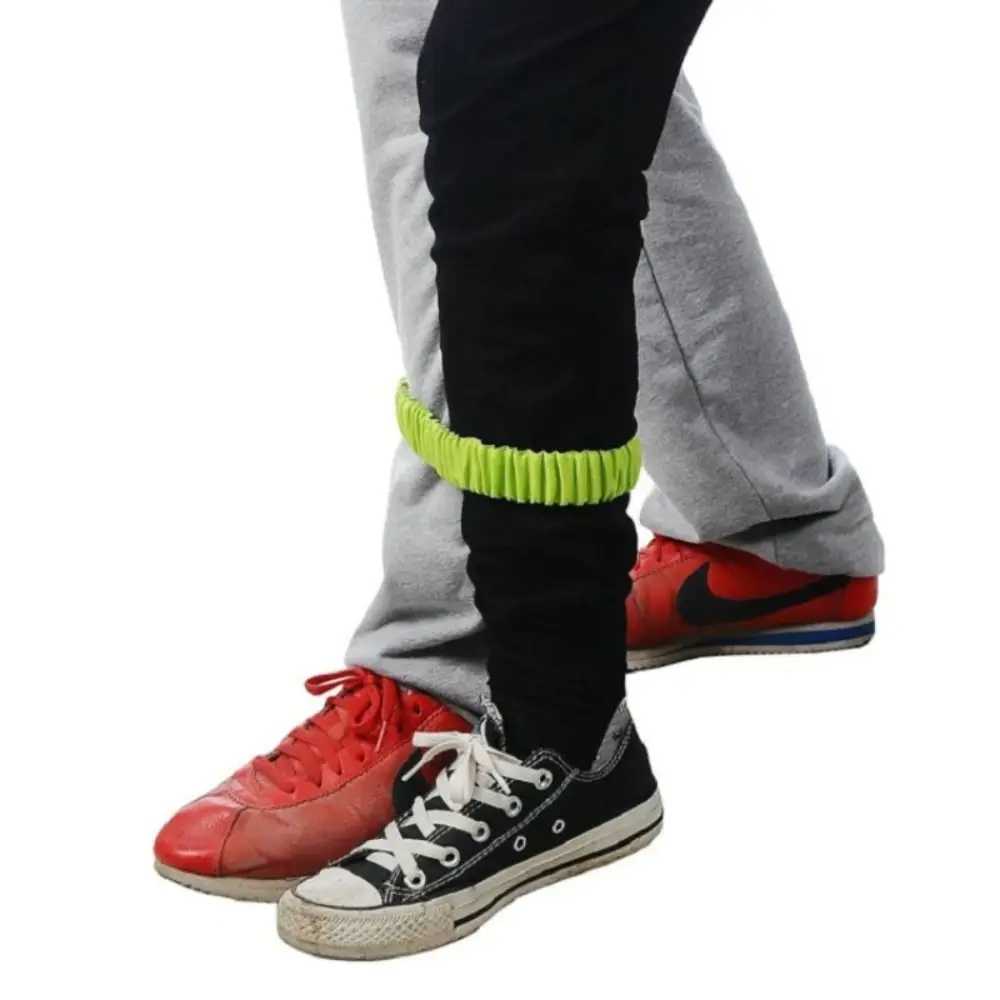 2 Person 3 Foot Group Game Elastic Puttee Multi Person Parent-child Game Sports Game Pros Solid Color Elastic Strap Feet Binding