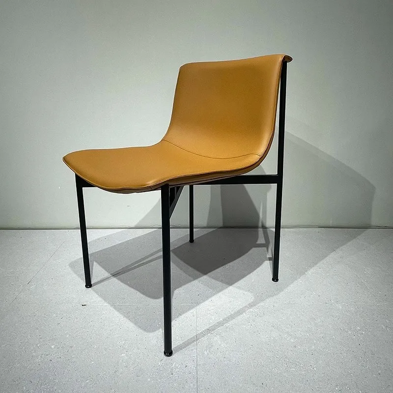 Light Luxury Dining Chair Modern Simple Household High-end Minimalist Designer  Stainless Steel