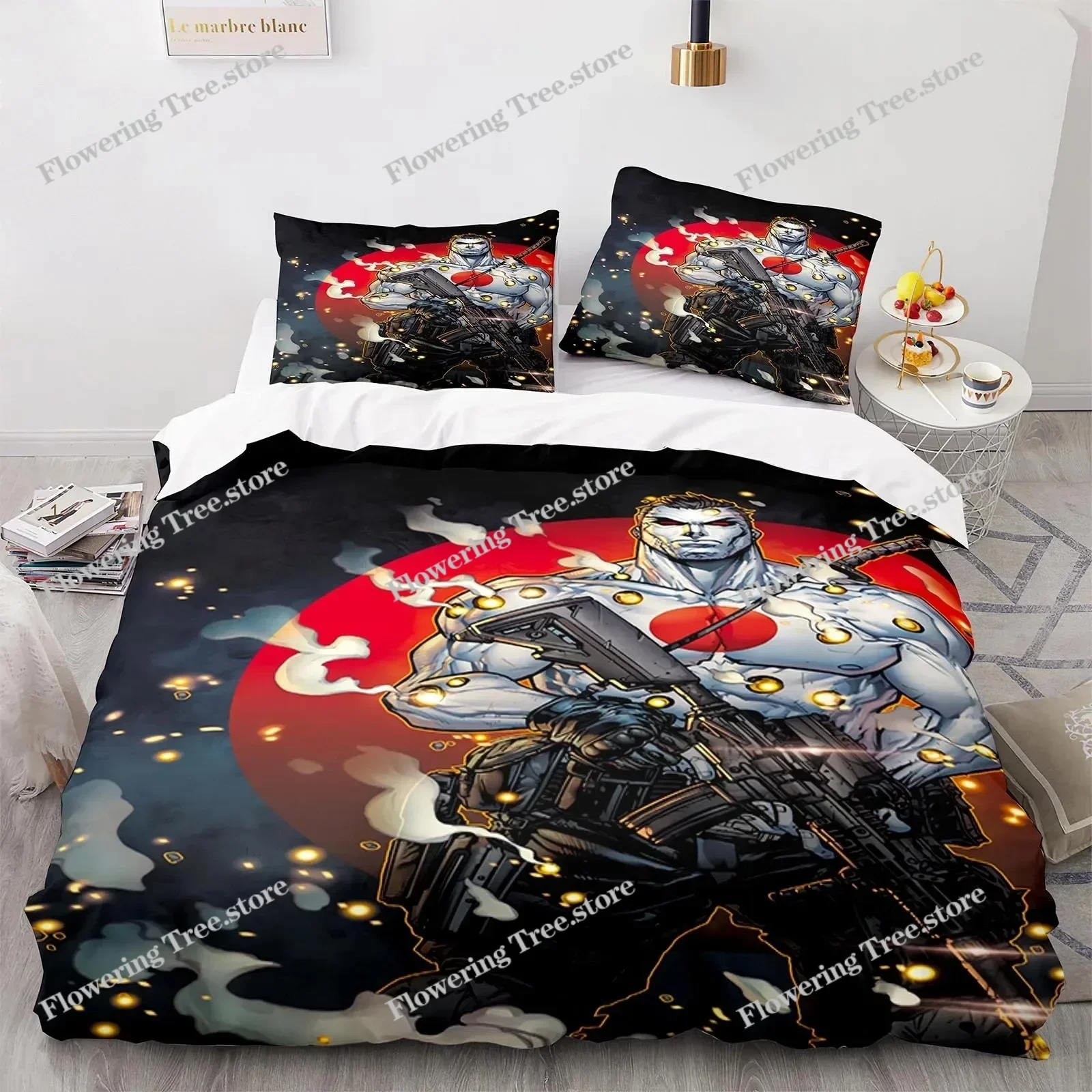 BloodShot Bedding Set Blood Warrior Duvet Cover Bedroom Comforter Covers Single Twin King Size Quilt Cover Home Textile 4