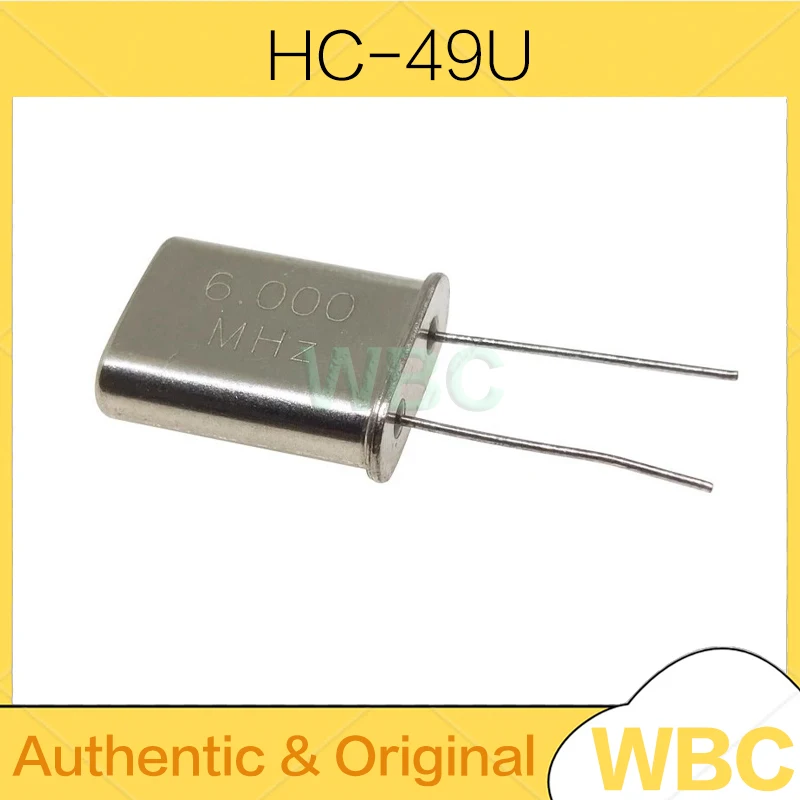 10Pcs HC-49U Quartz Crystal Resonator Passive Oscillator 49U DIP-2P 2MHz 4MHz 6MHz 8MHz 9MHz 10MHz 12MHz 16MHz 18.432MHz 27MHz