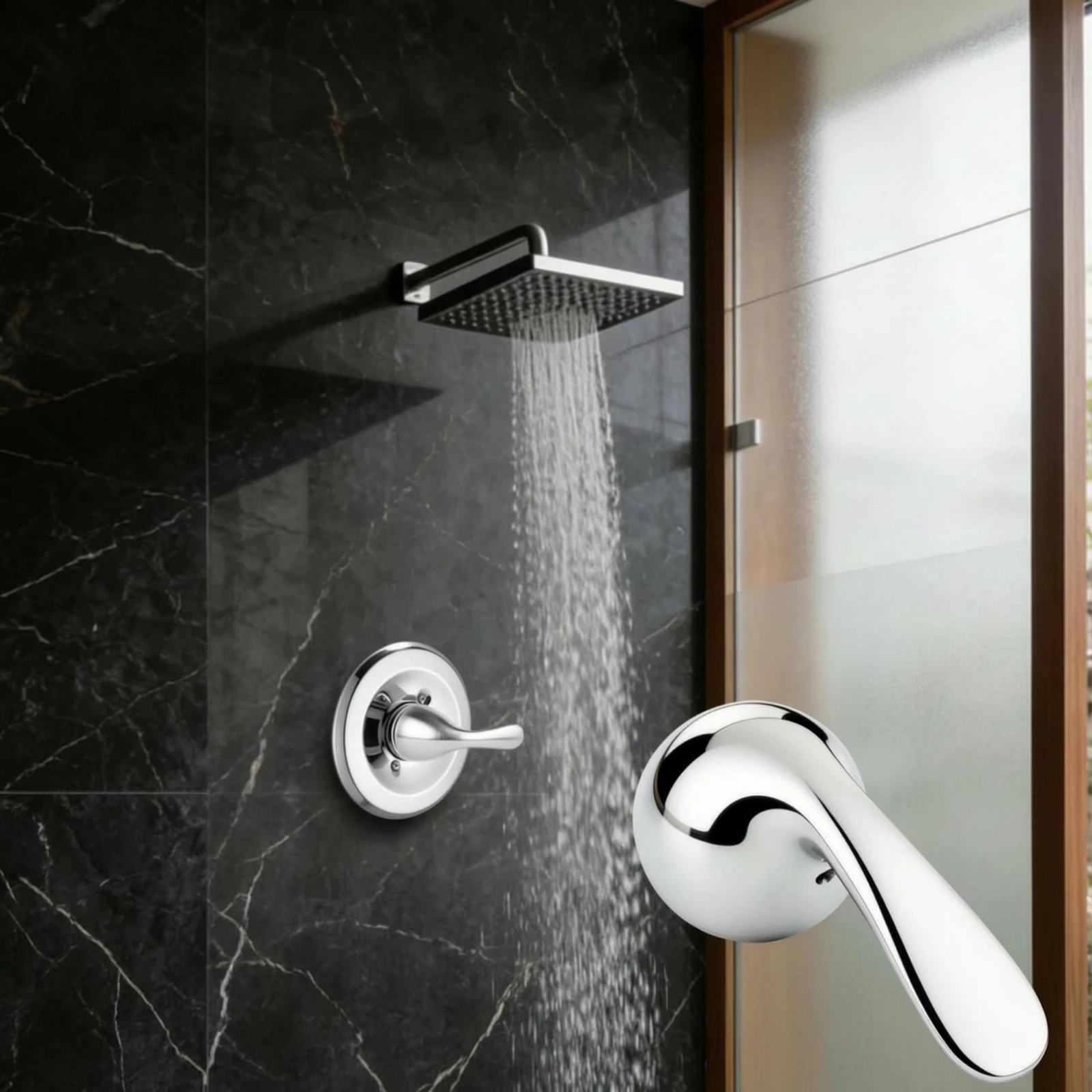 

Bathtub Faucet Handle Polished Surface Bathroom Hardware