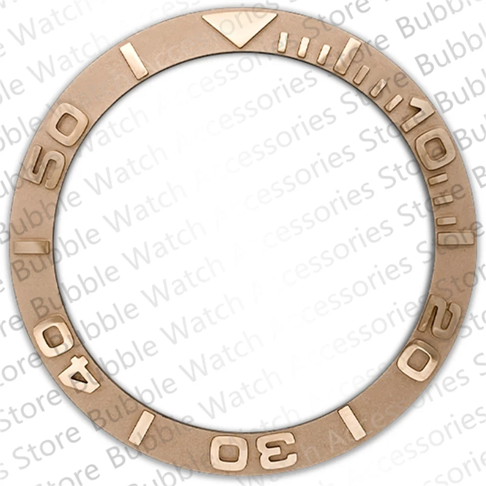 실버 골드 블랙 세라믹 베젤 인서트, Rlx Ym 기계식 손목시계용, 38mm * 30.7mm