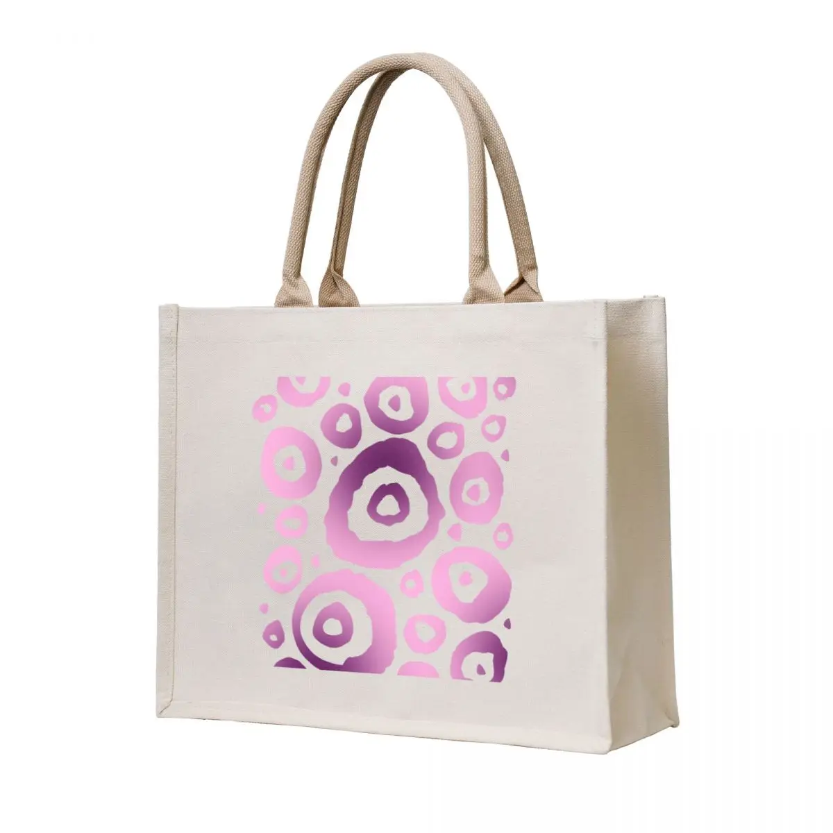 

Purple Circle Pattern Tote Bag woman shopping bag tote bag university Shopping bags Gift bags