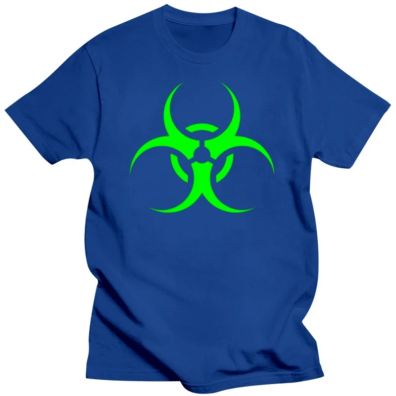 Funny Biohazard Symbol Tshirt Men 100% Cotton Women Tshirts O Neck Plus Size S-5xl