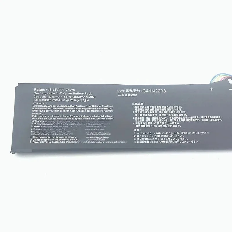 New C41N2208 15.48V Battery For ASUS ROG ALLY Gaming Handheld series of RC71L/PC71L Expand high capacity of 74Wh mod upgrade - Image 2