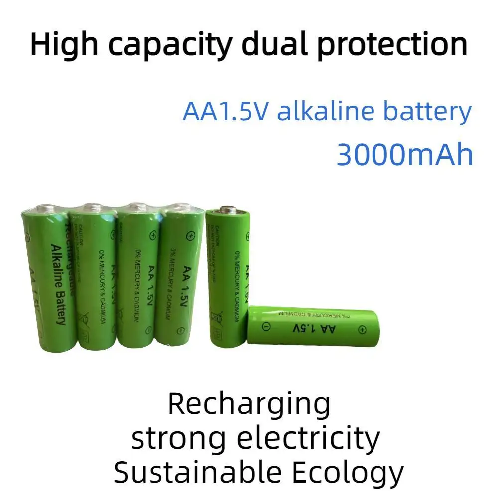 

Rechargeable Alkaline Battery AA 1.5V 3000mAh/1.5V Flashlight Toys Watch MP3 Player Replace Battery