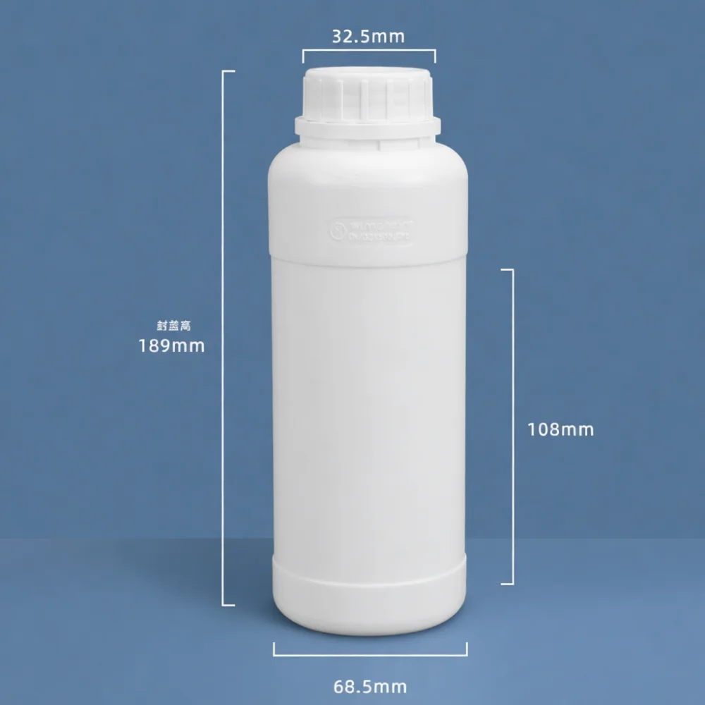 Extreme Duty Fluorinated Plastic Bottle Chemical Storage Container Acid Alkali Resistant Solvent Drum Lab Accessory
