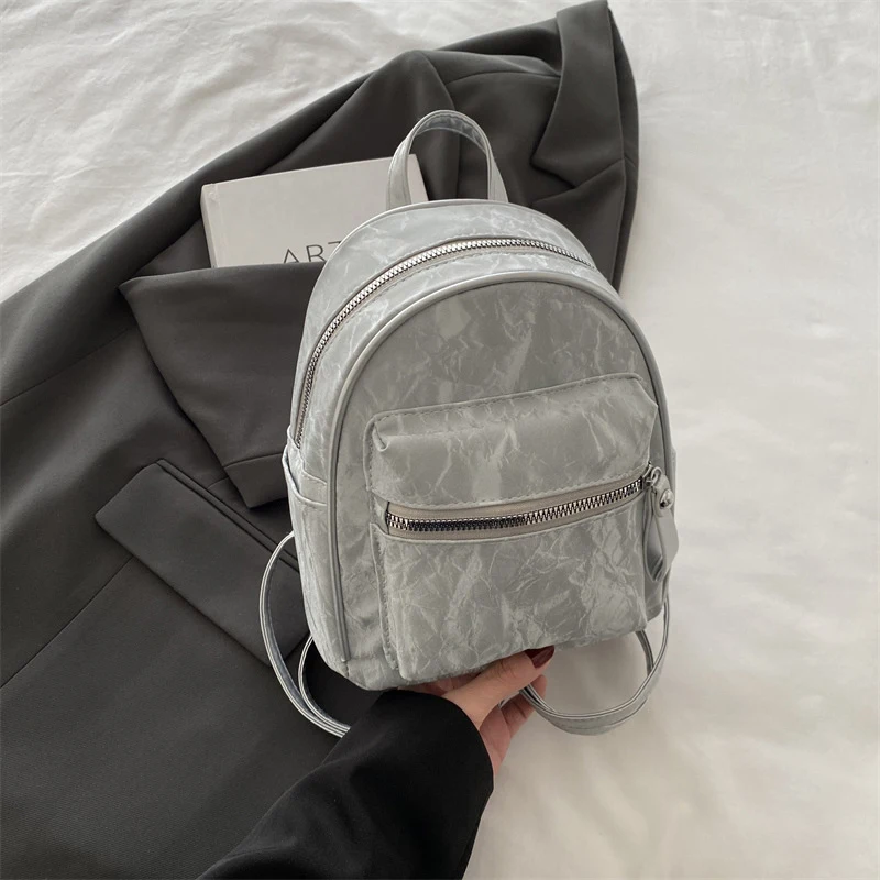 حقائب ظهر نسائية لطيفة عبر الجسم حقيبة كتف بولي Leather جلد بنات مدرسة أنثى كتاب صغير حقيبة كمبيوتر محمول حقيبة ساع #6