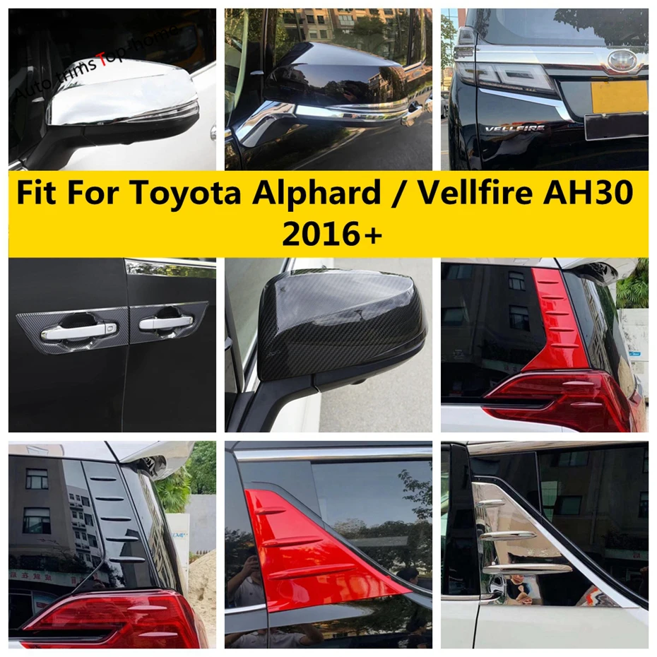 

Rear Tail Light Handle Bowl Rearview Mirror Window Panel Cover Trim Accessories For Toyota Alphard / Vellfire AH30 2016 - 2021