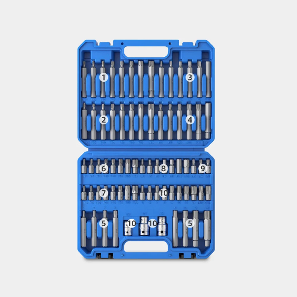 

75pcs Hexagon Socket T30 T40 T50 Plum Blossom Wrench Set Dafei Extended Socket Wrench Auto repair Tools
