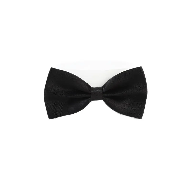 Handsome Double Collar Wedding Gift Groom Best Man Burgundy Brotherhood Black Suit Bow