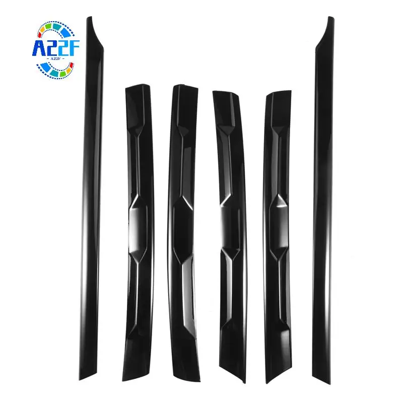 

A22F-LHD For Tiguan L 2017-2021 Front Bumper Mesh Center Grille Grill Moulding Strips Cover Trim