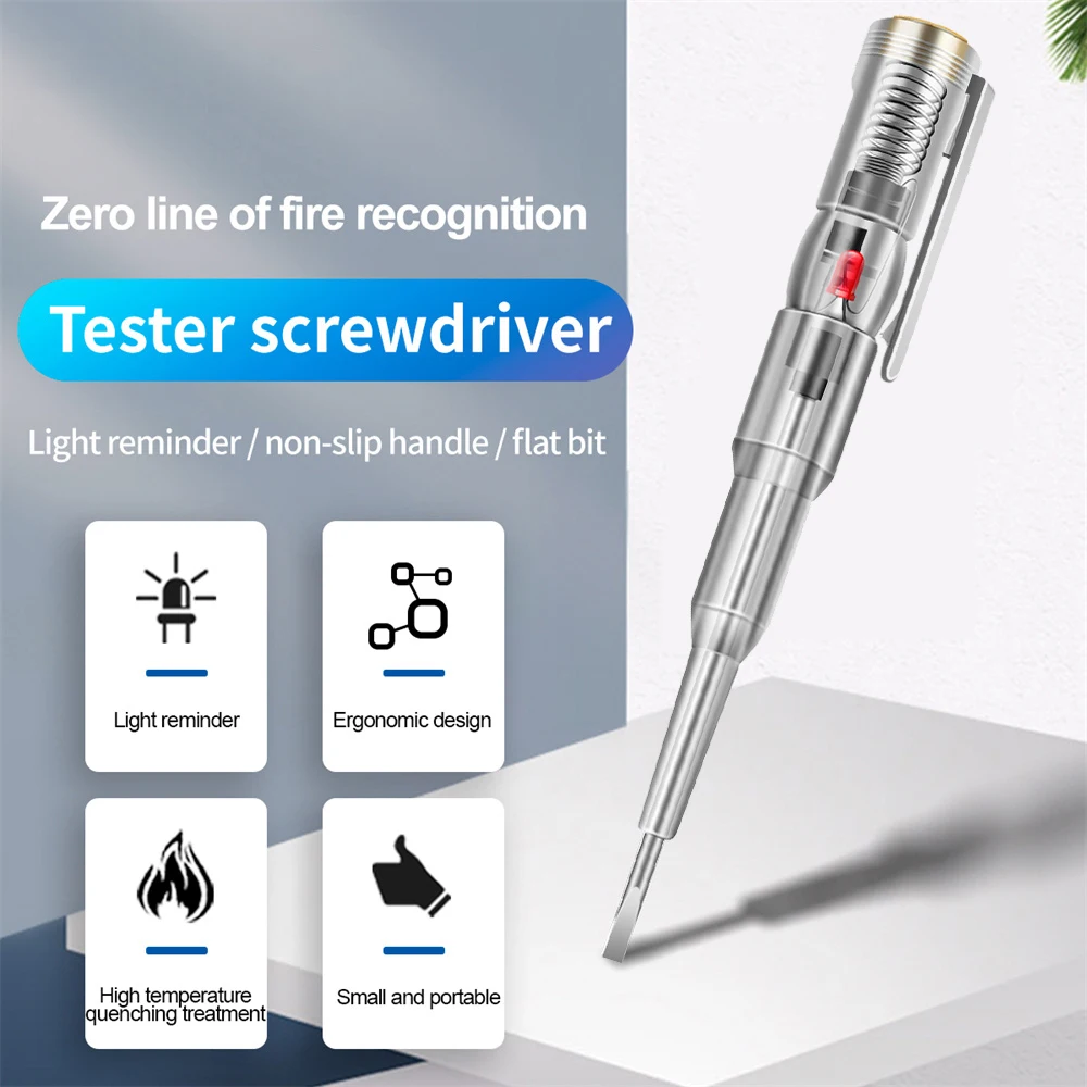 

B09 Voltimetro Amperimetro Digital Tester electric Induced Electric Screwdriver Probe With Indicator Light Test Pen Sensor