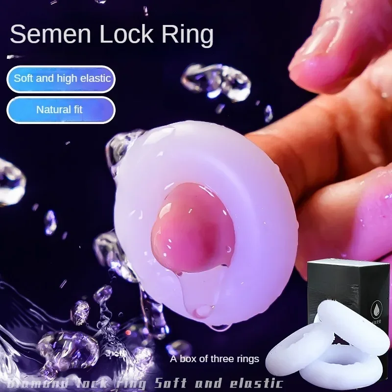 3 Stück dicke männliche Vorhaut Korrektor Ring Penis Ringe verzögern Ejakulation täglich/Nacht Penis Ring Keuschheit Käfig Sexspielzeug für Männer