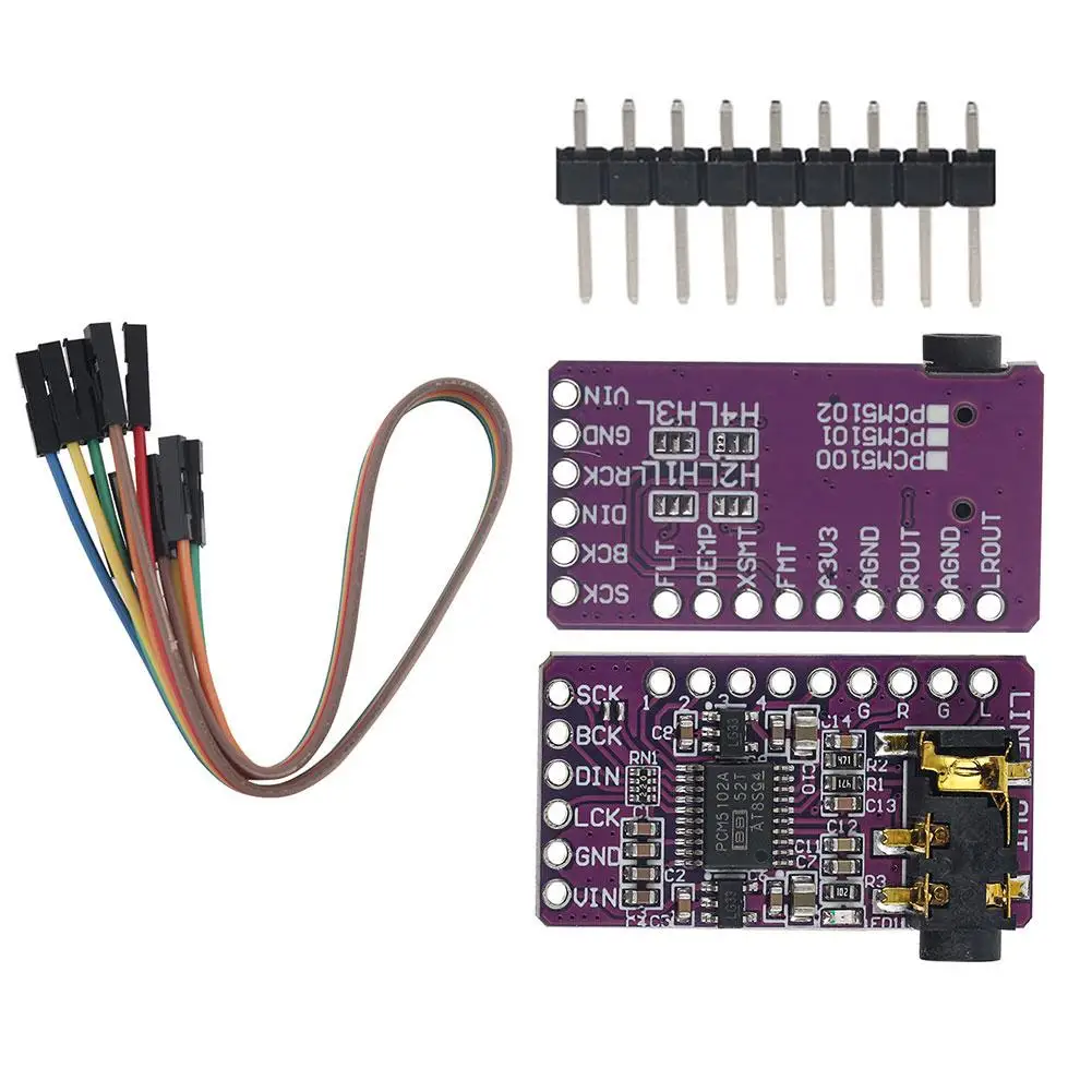Module de décodeur audio DAC PCM5102 I2S pour Raspberry Pi, carte de conversion numérique-analogique format PHAT, carte son Hi-Fi
