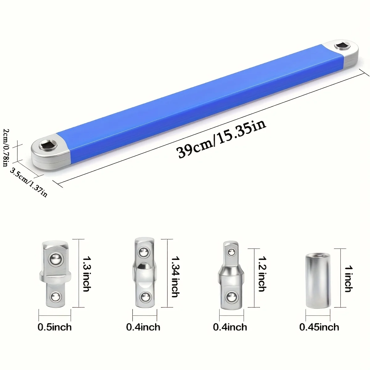 dual-head-adjustable-ratchet-wrench-extension-with-anti-slip-handle-heavy-duty-iron-tool-for-mechanical-repair