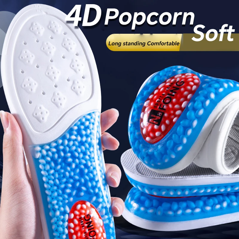 

1Pair 4D Cloud Technology Sport Insoles for Shoes Soft High Elasticity PU Air Cushion for Men Women Feet Care Orthopedic Insole