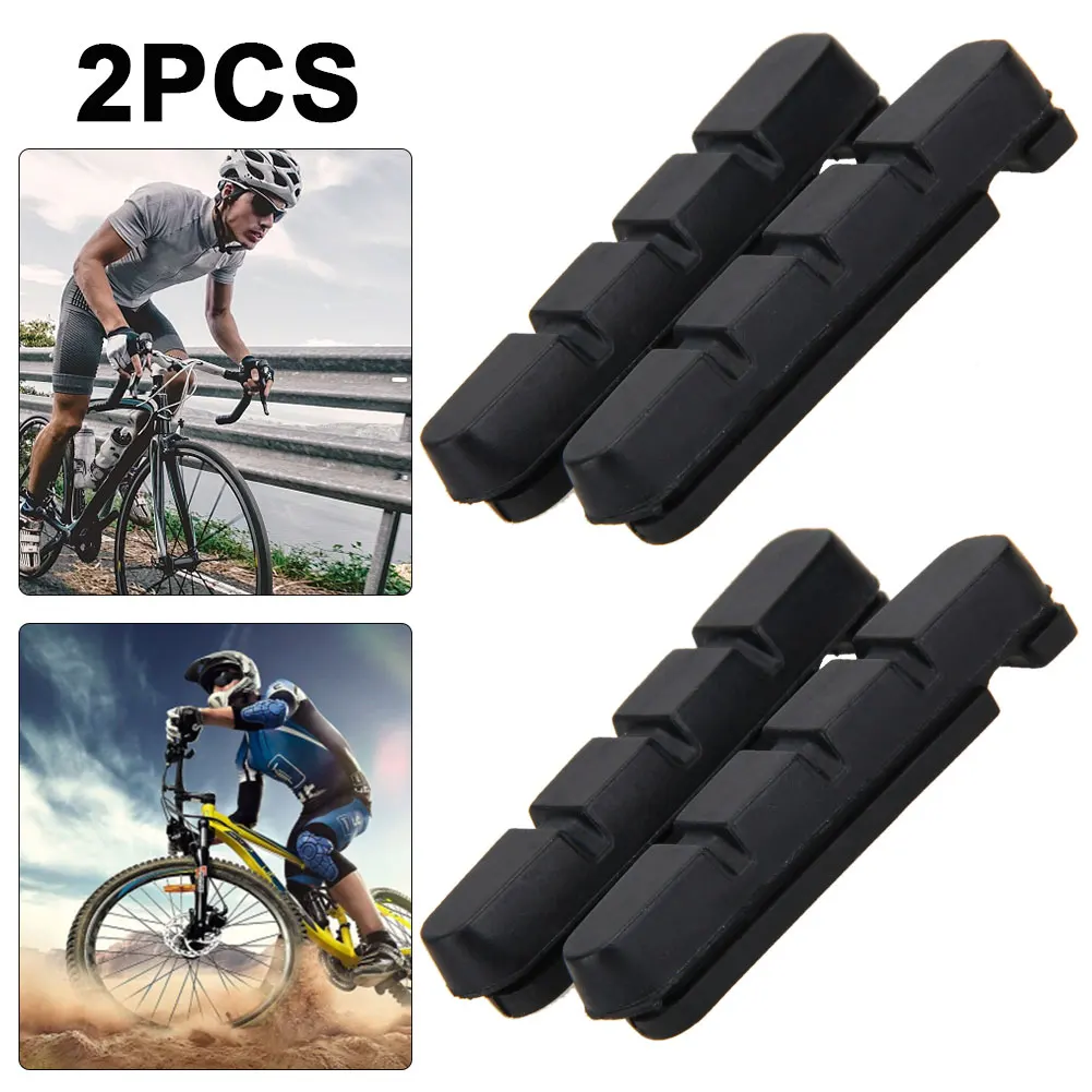 4Pcs Road Bike Brake Pads Shoes for Alloy Rims Dura Ace Ultegra 105 Cartridge